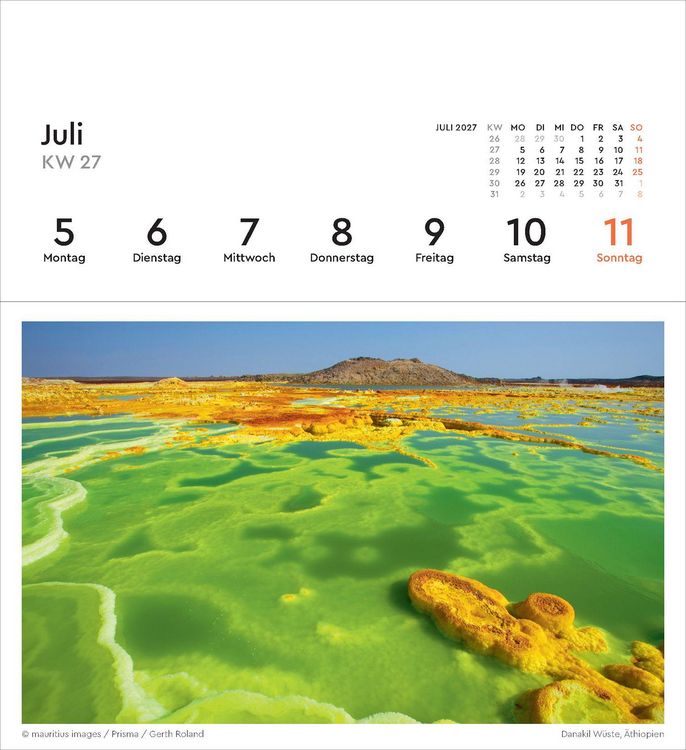 Produktbild: Farben der Erde - KUNTH Postkartenkalender 2027