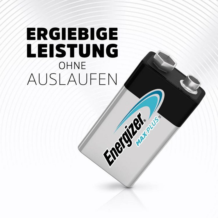 Produktbild: Energizer Max Plus 9 V Block-Batterie Alkali-Mangan 9 V 1 St.