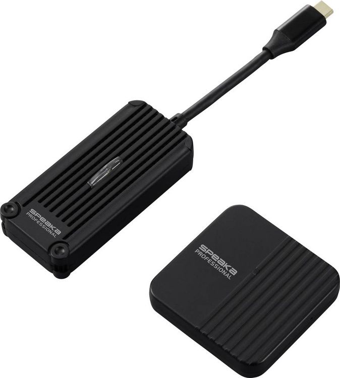 Produktbild: SpeaKa Professional SP-TR-300 Drahtloses Full HD Pr&auml;sentationssystem USB-C&reg; (DP Alt Mode) HDMI&reg; 30m 5GHz 1920 x 1080 Pixel