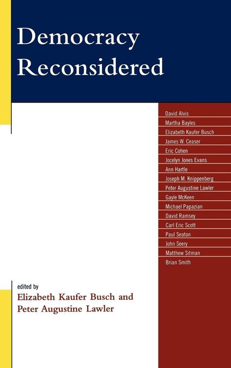Produktbild: Democracy Reconsidered