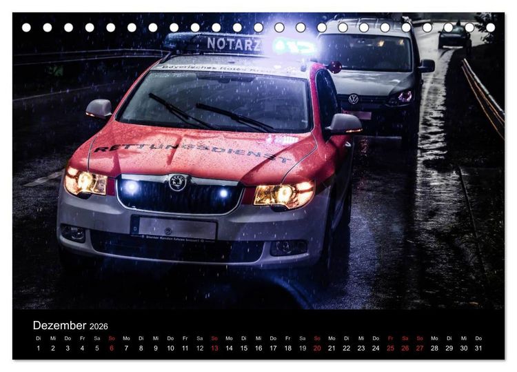 Produktbild: Einsatzfahrzeuge - Bayern (Tischkalender 2026 DIN A5 quer), CALVENDO Monatskalender