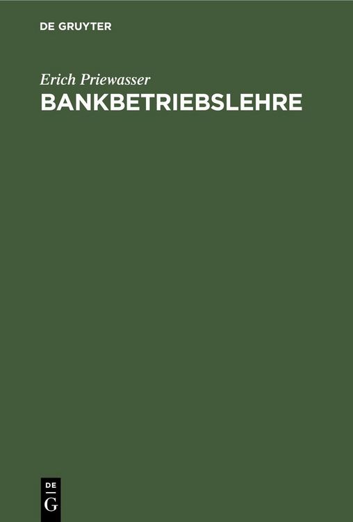 Produktbild: Bankbetriebslehre