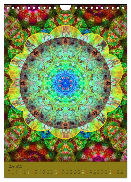 Produktbild: FLORALE MANDALAS (Wandkalender 2026 DIN A4 hoch), CALVENDO Monatskalender