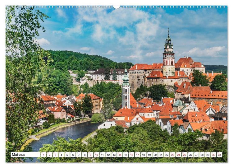 Produktbild: Ein Wochenende in Krumau (hochwertiger Premium Wandkalender 2026 DIN A2 quer), Kunstdruck in Hochglanz