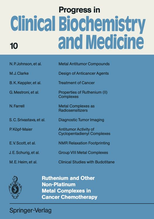 Produktbild: Ruthenium and Other Non-Platinum Metal Complexes in Cancer Chemotherapy