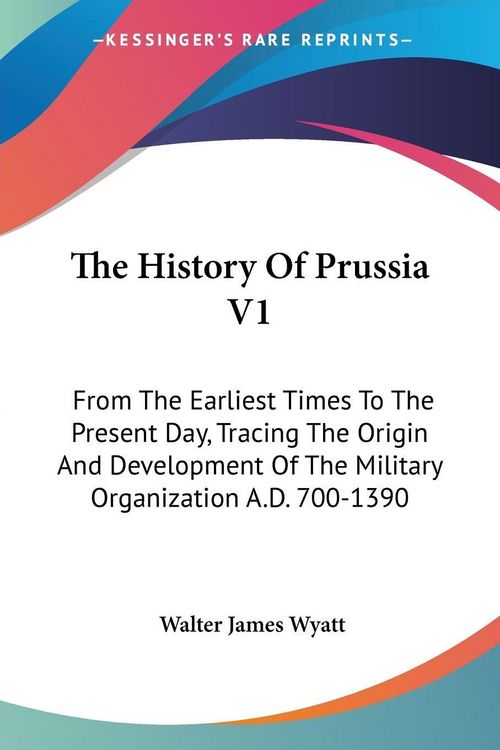 Produktbild: The History Of Prussia V1