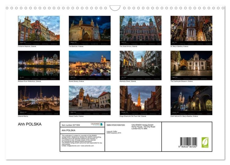 Produktbild: Ahh POLSKA (Wall Calendar 2026 DIN A3 landscape), CALVENDO 12 Month Wall Calendar