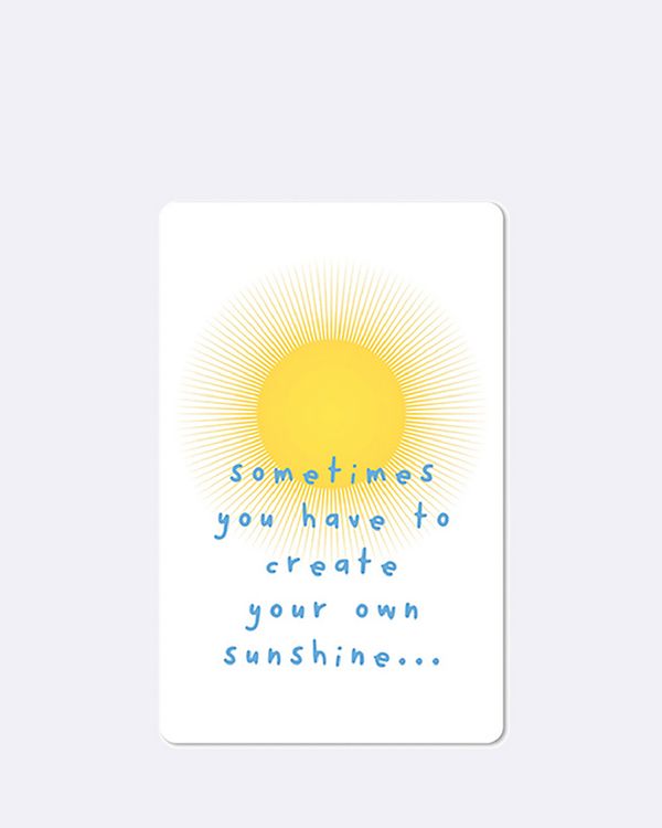 Produktbild: Lunacard Postkarte *Sometimes you have to create your own sunshine