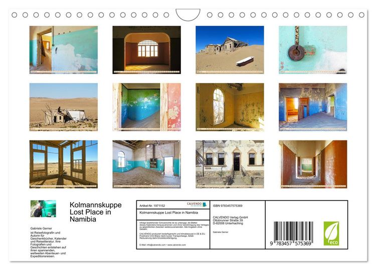 Produktbild: Kolmannskuppe Lost Place in Namibia (Wandkalender 2026 DIN A4 quer), CALVENDO Monatskalender