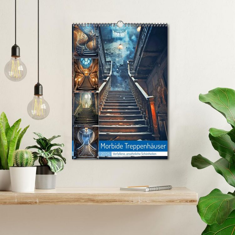 Produktbild: Morbide Treppenh&auml;user (Wandkalender 2026 DIN A3 hoch), CALVENDO Monatskalender