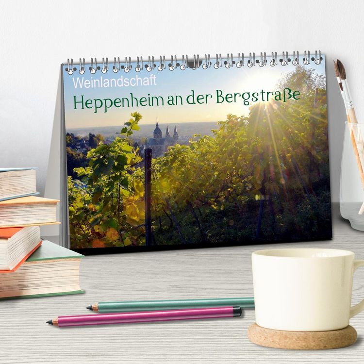 Produktbild: Weinlandschaft - Heppenheim an der Bergstra&szlig;e (Tischkalender 2026 DIN A5 quer), CALVENDO Monatskalender