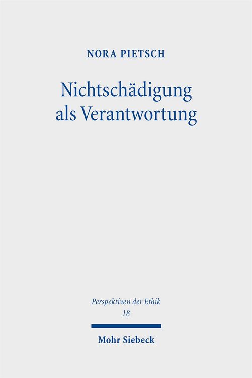 Produktbild: Nichtsch&auml;digung als Verantwortung