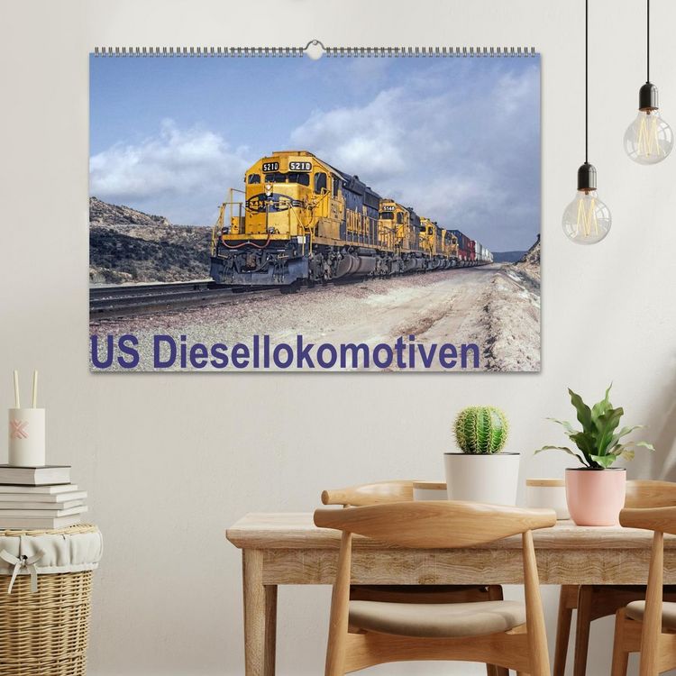 Produktbild: US Diesellokomotiven (Wandkalender 2026 DIN A2 quer), CALVENDO Monatskalender