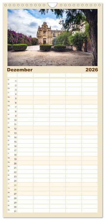 Produktbild: Familienplaner 2026 - Jerez de la Frontera - Heimatstadt des Sherry mit 5 Spalten (Wandkalender, 21 x 45 cm) CALVENDO