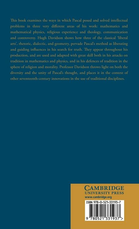 Produktbild: Pascal and Arts of the Mind