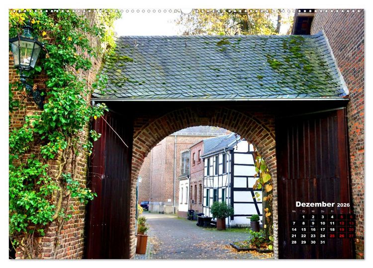 Produktbild: Das Mittelalter lebt - Impressionen aus Alt-Kaster (hochwertiger Premium Wandkalender 2026 DIN A2 quer), Kunstdruck in Hochglanz