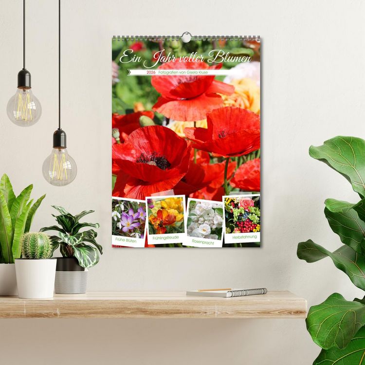 Produktbild: Ein Jahr voller Blumen (Wandkalender 2026 DIN A3 hoch), CALVENDO Monatskalender