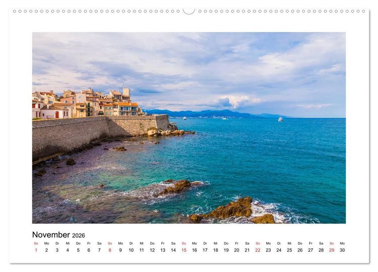 Produktbild: COTE D'AZUR Impressionen (hochwertiger Premium Wandkalender 2026 DIN A2 quer), Kunstdruck in Hochglanz