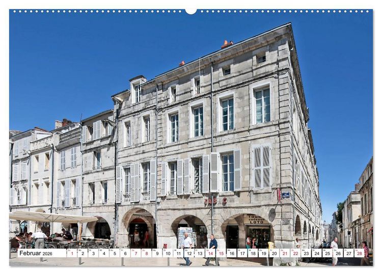 Produktbild: Ein Sommer in La Rochelle vom Frankfurter Taxifahrer Petrus Bodenstaff (hochwertiger Premium Wandkalender 2026 DIN A2 quer), Kunstdruck in Hochglanz