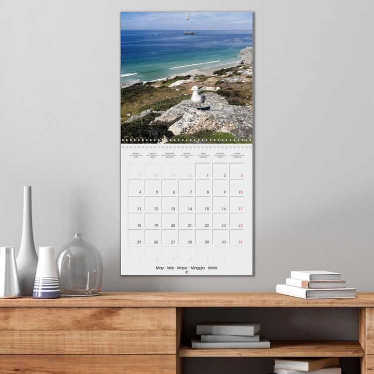 Produktbild: Balade en Finist&egrave;re (Calendrier mural carr&eacute; 2026 30x30 cm) Calendrier double avec une page pour vos prises de notes