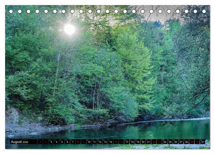 Produktbild: Ausflugsziele rund um Isny (Tischkalender 2026 DIN A5 quer), CALVENDO Monatskalender