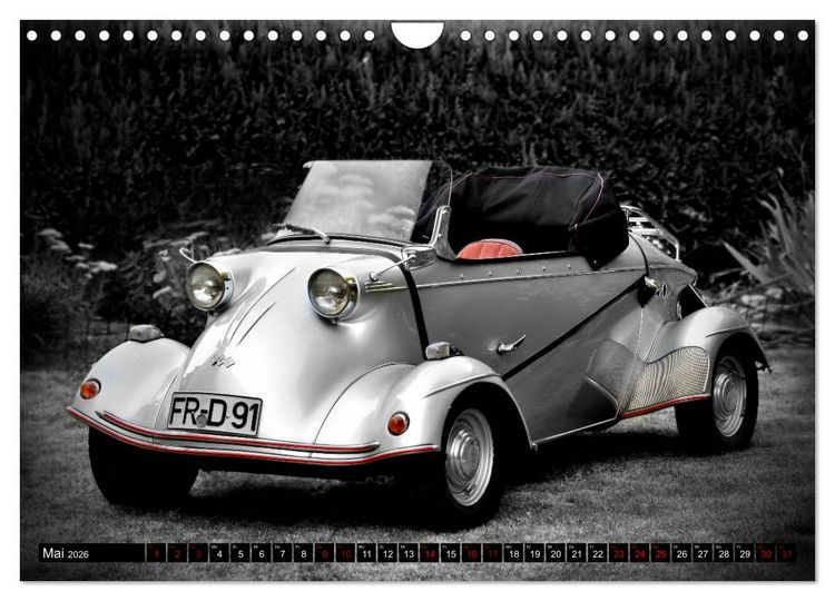Produktbild: Historische Kleinwagen Made in Germany ART GALERIE (Wandkalender 2026 DIN A4 quer), CALVENDO Monatskalender