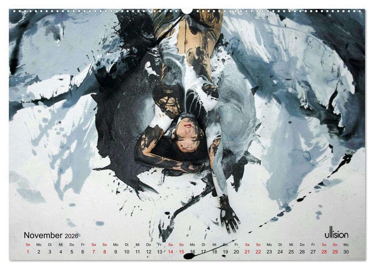 Produktbild: Akt in Farbe &ndash; schwarzwei&szlig; (hochwertiger Premium Wandkalender 2026 DIN A2 quer), Kunstdruck in Hochglanz