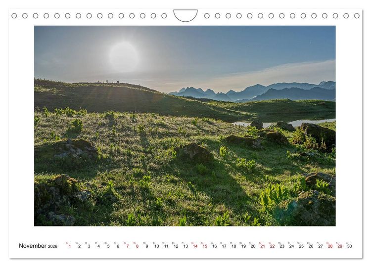 Produktbild: Naturwunder Bergwelt Fellhorn und H&ouml;rnergruppe (Wandkalender 2026 DIN A4 quer), CALVENDO Monatskalender