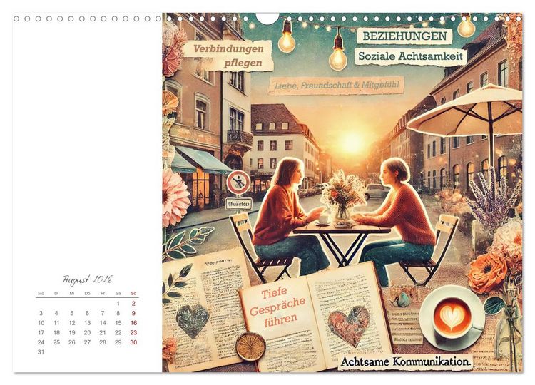 Produktbild: Soulful Days - Dein Selfcare-Kalender (Wandkalender 2026 DIN A3 quer), CALVENDO Monatskalender