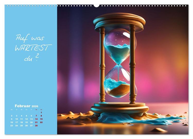 Produktbild: KI Mut - Trau Dich und stell Dir die richtige Frage (hochwertiger Premium Wandkalender 2026 DIN A2 quer), Kunstdruck in Hochglanz