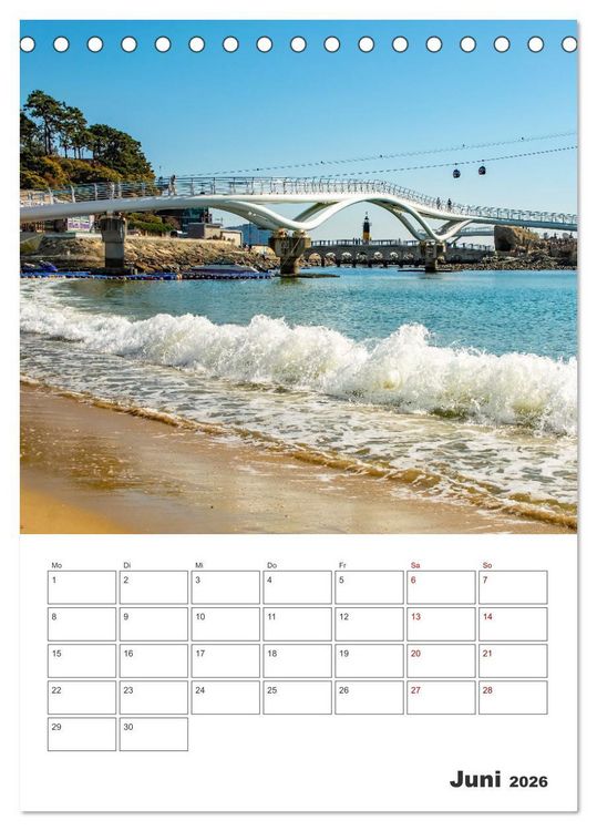 Produktbild: Busan - Reiseplaner (Tischkalender 2026 DIN A5 hoch), CALVENDO Monatskalender