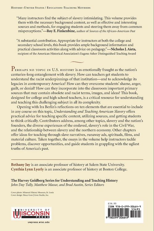Produktbild: Understanding and Teaching American Slavery