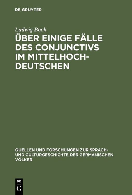 Produktbild: &Uuml;ber einige F&auml;lle des Conjunctivs im Mittelhochdeutschen