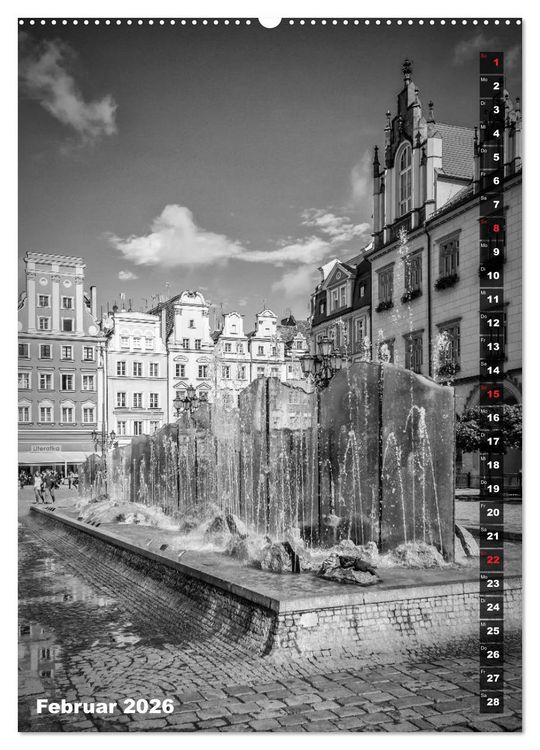 Produktbild: BRESLAU SCHWARZWEI&szlig; (hochwertiger Premium Wandkalender 2026 DIN A2 hoch), Kunstdruck in Hochglanz