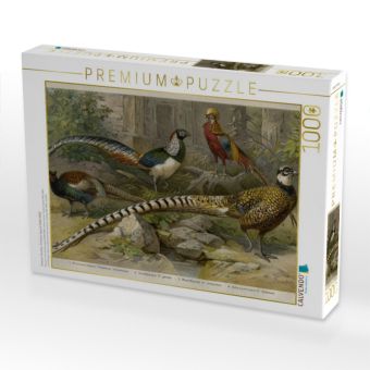 Produktbild: CALVENDO Puzzle Fasanen, K&uuml;nstler: Friedrich Specht (1839-1909) | 1000 Teile Lege-Gr&ouml;&szlig;e 64x48cm Foto-Puzzle f&uuml;r gl&uuml;ckliche Stunden