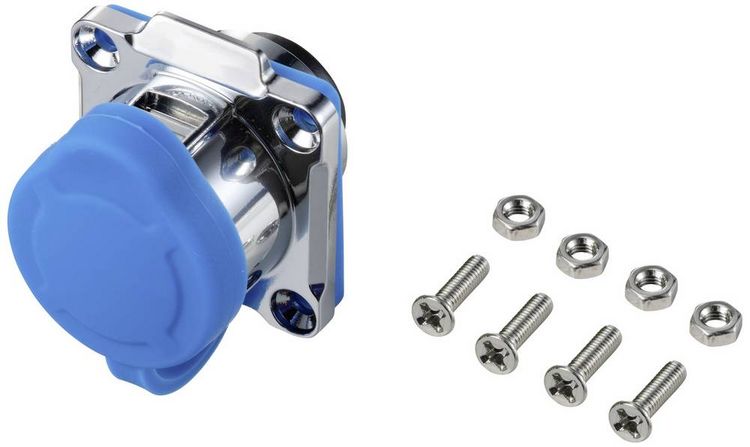 Produktbild: TRU COMPONENTS TC-12770476 Adapter Silber, Blau