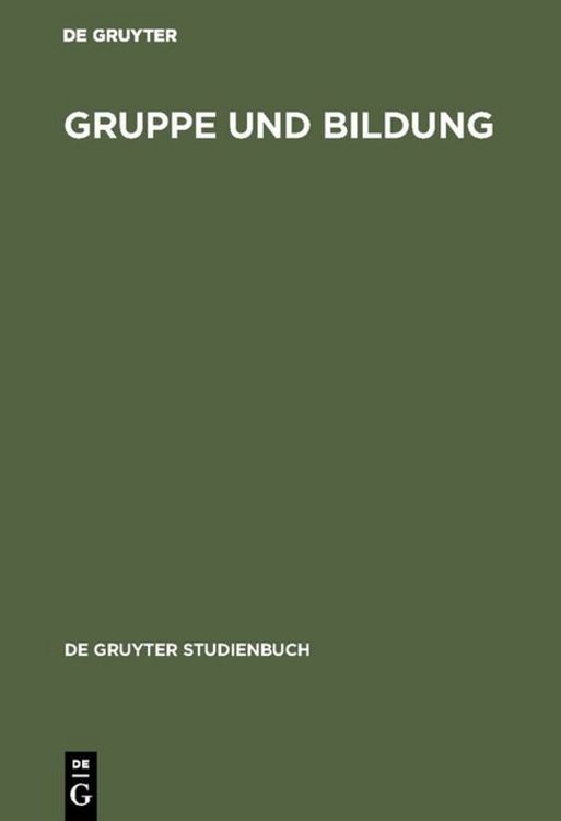 Produktbild: Gruppe und Bildung