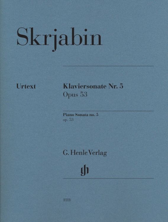 Produktbild: Alexander Skrjabin - Klaviersonate Nr. 5 op. 53