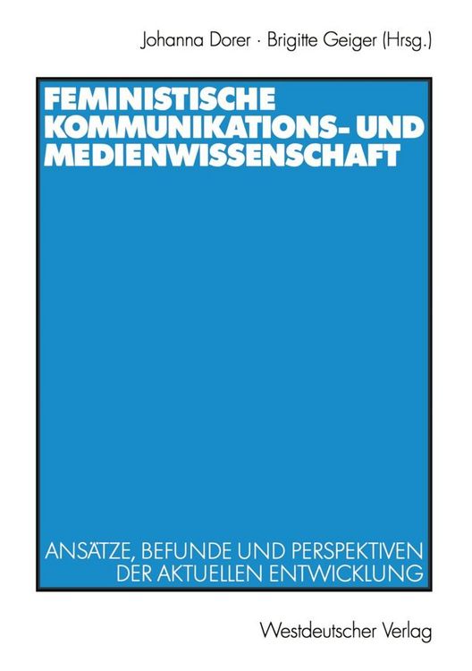 Produktbild: Feministische Kommunikations- und Medienwissenschaft