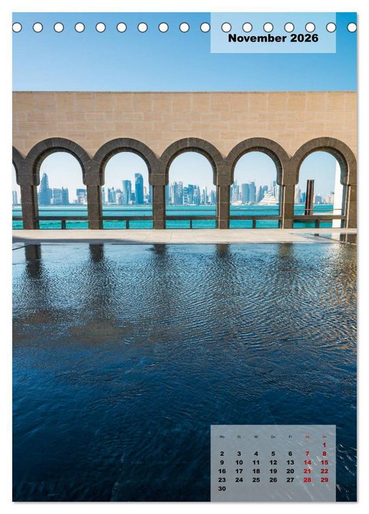 Produktbild: Doha Leuchtende Hauptstadt von Katar (Tischkalender 2026 DIN A5 hoch), CALVENDO Monatskalender