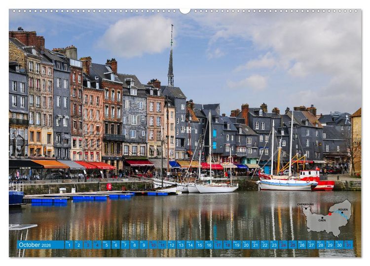 Produktbild: The Coasts of Normandy from Mont Saint-Michel to &Eacute;tretat (High Quality Premium Wall Calendar 2026 DIN A2 landscape),CALVENDO 12 Month Wall Calendar