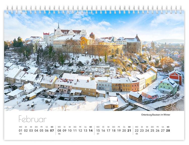 Produktbild: Kalender Sachsen von oben kompakt 2027