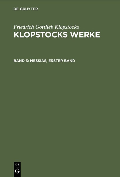 Produktbild: Messias, erster Band