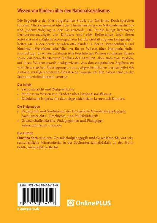 Produktbild: Wissen von Kindern &uuml;ber den Nationalsozialismus