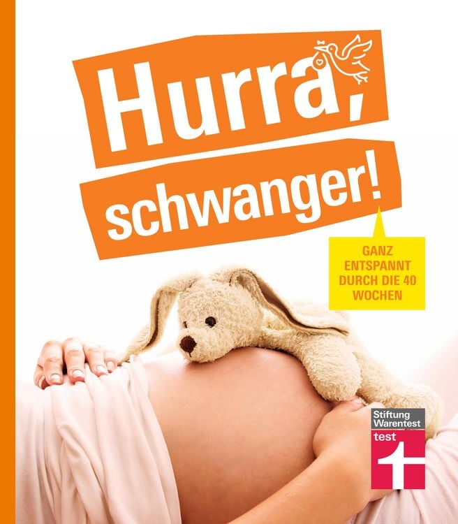 Produktbild: Hurra, schwanger! - Die perfekte Begleitung durch die Schwangerschaft, guter &Uuml;berblick &uuml;ber die wichtigsten Fragen, anschaulich erkl&auml;rt dank Doppelsei