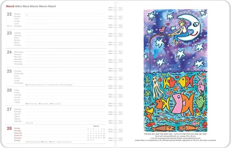 Produktbild: James Rizzi Diary 2027