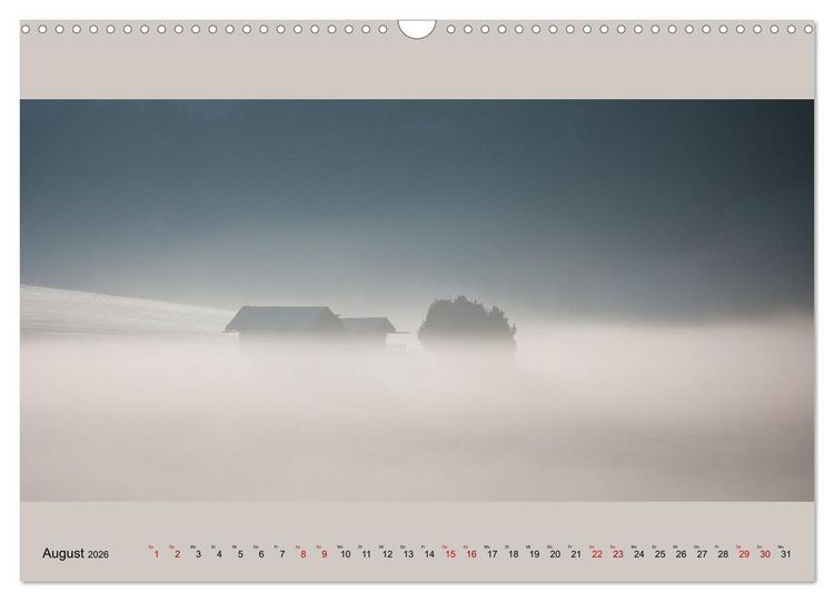 Produktbild: Fogscapes - magische Nebellandschaften (Wandkalender 2026 DIN A3 quer), CALVENDO Monatskalender