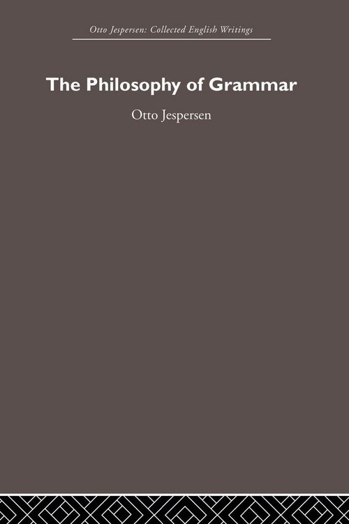 Produktbild: The Philosophy of Grammar