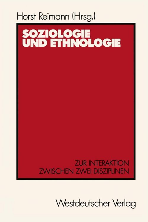 Produktbild: Soziologie und Ethnologie