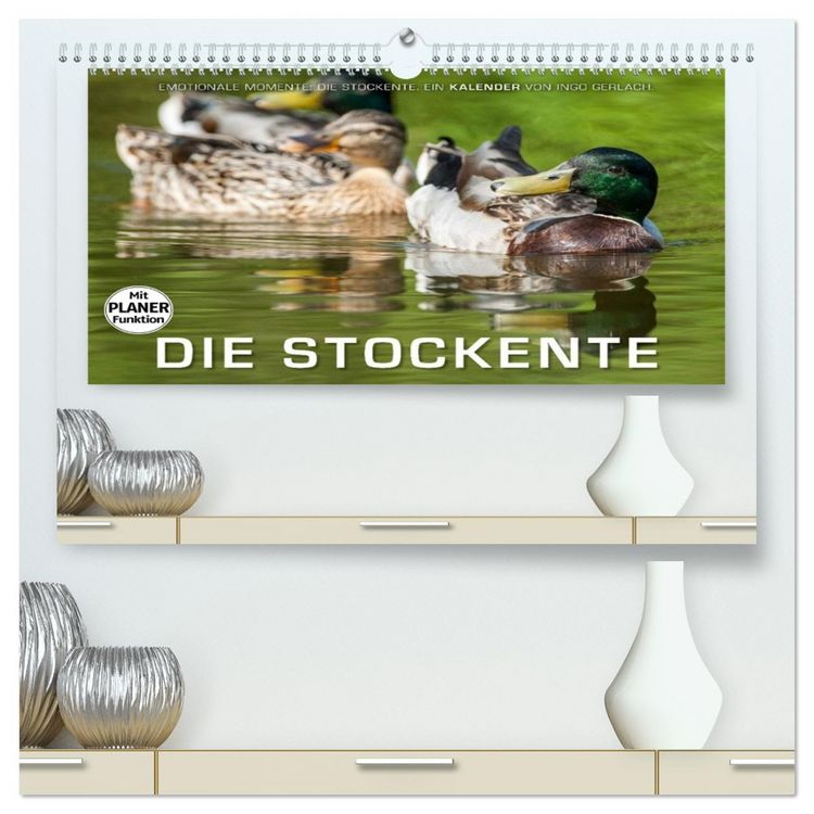 Produktbild: Emotionale Momente: Die Stockente. (hochwertiger Premium Wandkalender 2026 DIN A2 quer), Kunstdruck in Hochglanz